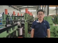 Linha de produção de tubos de aço de velocidade de gordura PLC controlada em interiores ERW Tube Mill 600KW Potência