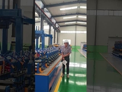 Máquina de tubos de aço de alta eficiência ERW 6-32 mm OD Controle PLC