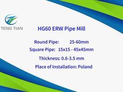Tubo de Precisão para Tubos Redondos e Quadrados de Aço Galvanizado 80m/min
