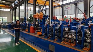 Máquina de fabricação de tubos ERW de metal totalmente automático, máquina de solda de tubos, moinho de tubos