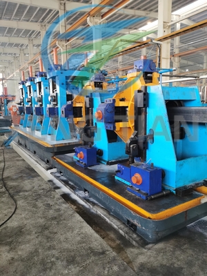 Máquina automática de fabricação de tubos de aço carbono para tubos quadrados