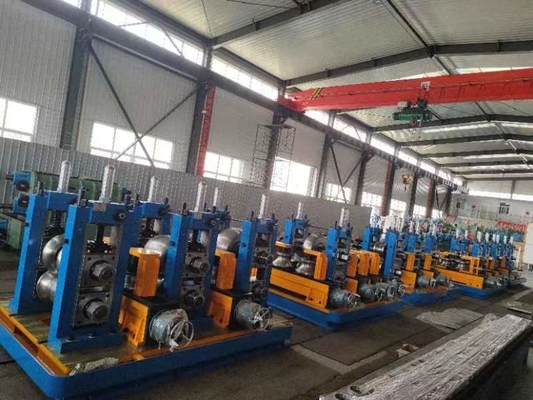Máquina para fabricar tubos ERW de aço carbono azul com espessura de 4 mm 70 M/min