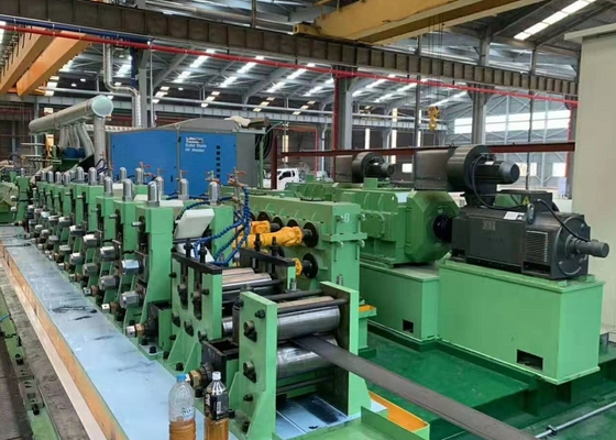 Linha de produção de tubos de aço de diâmetro verde 153 mm espessura 1-3 mm com CE