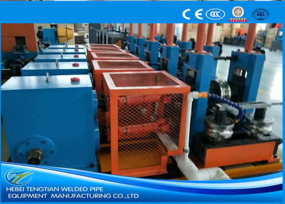 Linha de produção da máquina de moagem de tubos ERW ajustada Economia de energia Cor azul HG32