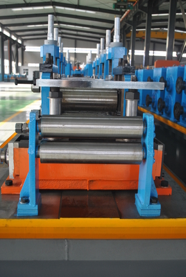 Linha de produção de tubos de aço ERW totalmente automática, formando diretamente tubos de diâmetro de 63 mm