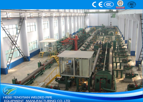 Máquina de fabricação de tubos de aço hidrostático 500KW HF solda por indução