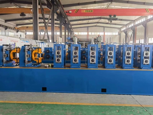 Moinho de tubos controlado por PLC de alta velocidade para tubos de diâmetro de 25-76 mm Frequência de soldagem por indução 500KW Potência