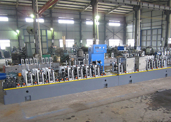Máquina de fabricação de tubos industriais de aço de carbono decorativo com soldadora ERW