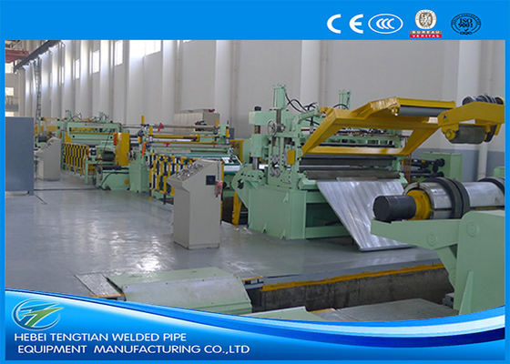 Máquina de corte de aço carbono de tamanho ajustável Soldada Máquina de corte de bobina de 1600 mm