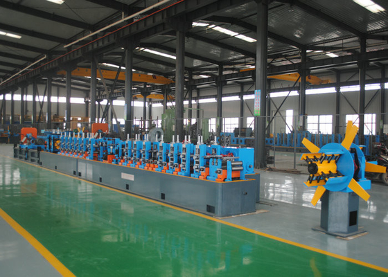 Fabricação de tubos de soldadura ERW de aço e linha de produção de tubos de soldadura de costura reta
