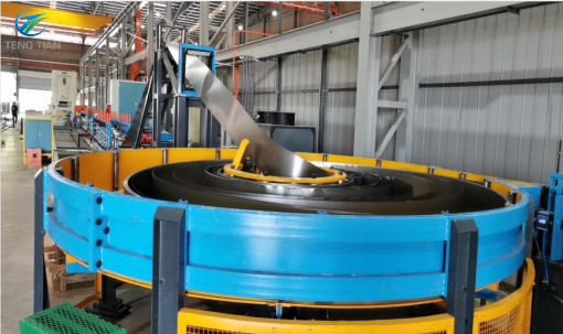 Máquina de moldagem de tubos de alta frequência Máquina de moldagem de bobinas laminadas a quente 114 mm para tubos redondos