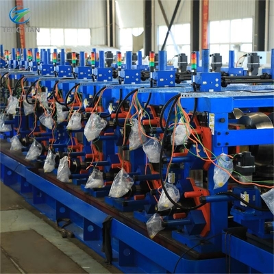 Máquina de fabricação de tubos de aço de acumulador horizontal para tubos quadrados F150