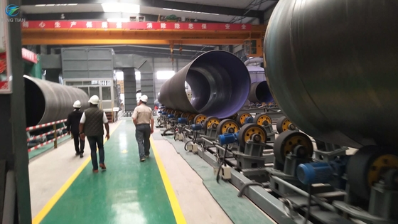 Máquina de fabricação de tubos de potência 380V para tubos espirais de 1500 mm