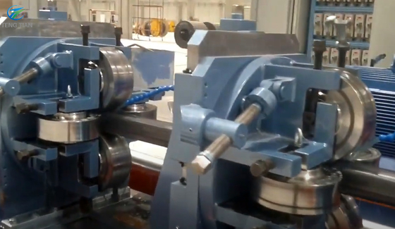 Máquina de moldagem de tubos de perfis de aço Embalagem automática Soldadora de 300 KW