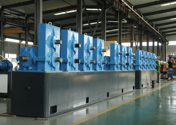 Máquina de moldagem de tubos de aço carbono ERW / moldagem de tubos de tubos Max 80m/min Worm Gear