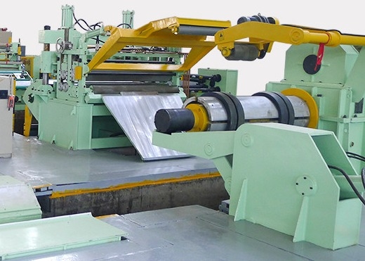 Cnc com controlo PLC Máquina de linha de corte de bobina de aço galvanizado