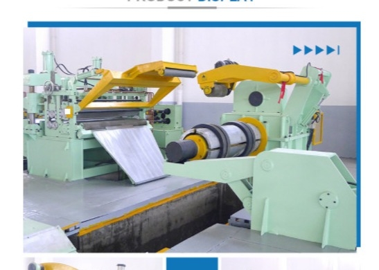 Cnc com controlo PLC Máquina de linha de corte de bobina de aço galvanizado