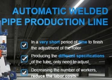 HG76 Máquina de fabricação de tubos soldados ou linha de produção de tubos de aço para tubos quadrados