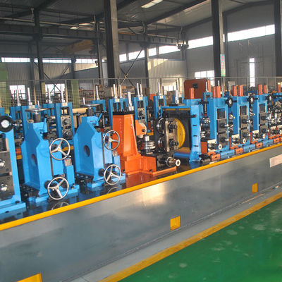 Linha de produção de tubos 60-140mm Tubo redondo Equipamento de solda de aço carbono Máquina de fabricação de ERW de alta freqüência Máquina de fabricação de tubos de aço carbono