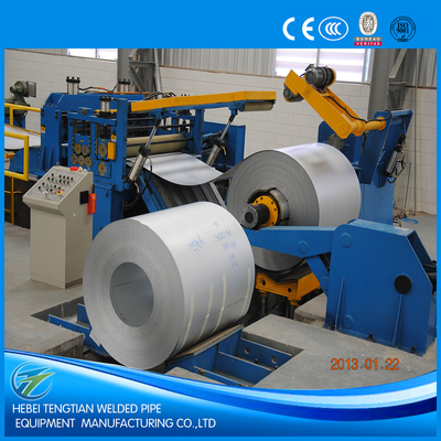 Máquina de cortar chapas de aço galvanizadas com faca circular