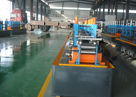 Máquina de fabricação de tubos de aço de alta frequência de precisão 25-76mm Dia padrão CE