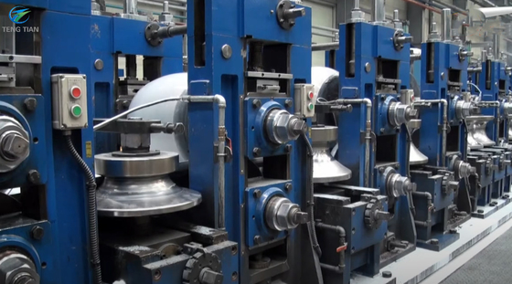 Máquina de fabricação de tubos de aço inoxidável de construção redonda e quadrada 10 m/min