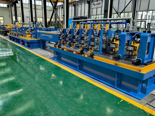 Formar diretamente para quadrado e retangular 6m-18m Soldado tubo moinho para 200x200mm tubos de aço carbono tubo moinho Erw máquina de fabricação de tubos de aço