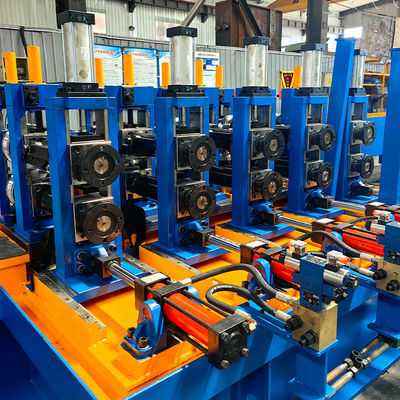 moinho de tubulação soldado de alta frequência do aço carbono do diâmetro de 76-203mm