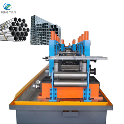 Máquina de fabricação de tubos de aço carbono soldados por alta frequência HG140 de precisão Φ50-141mm 1.2-5.5mm 80m/min para conformação de tubos estruturais