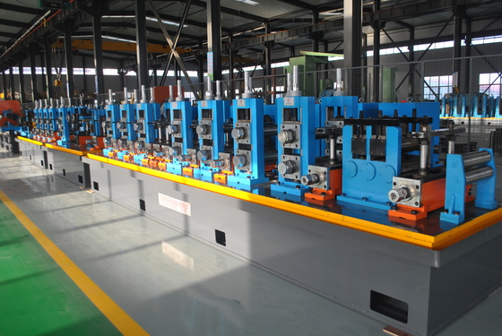 φ114 Sistema automático de controlo do molino de tubos de soldadura de alta frequência Plc